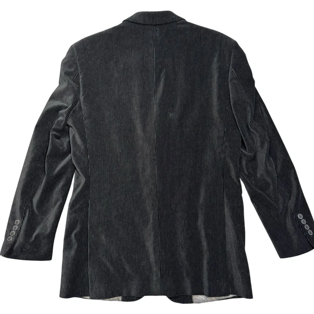 Assets Andrew Fezza Black Corduroy Blazer Size 38R